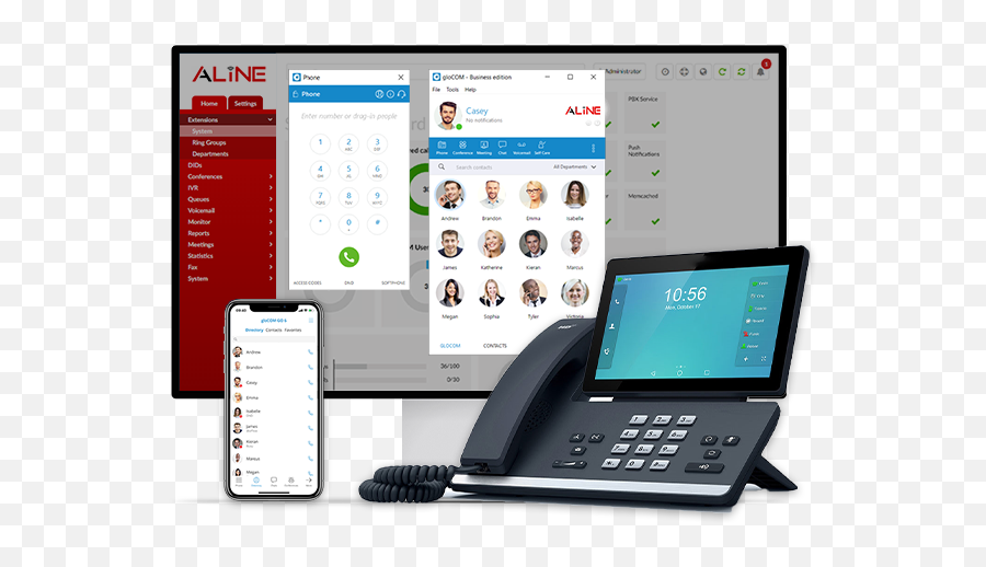 Voip Phone System Softphone Business Service - Yealink T58 Png,Vtiger Icon