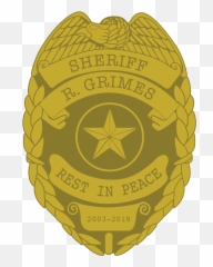 The Walking Dead - Ricku0027s Sheriff Badge pin Grimes png