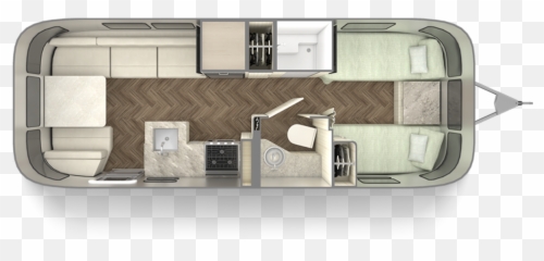 International 25fb Twin Floor Plan Travel Trailers Airstream - 25fb png