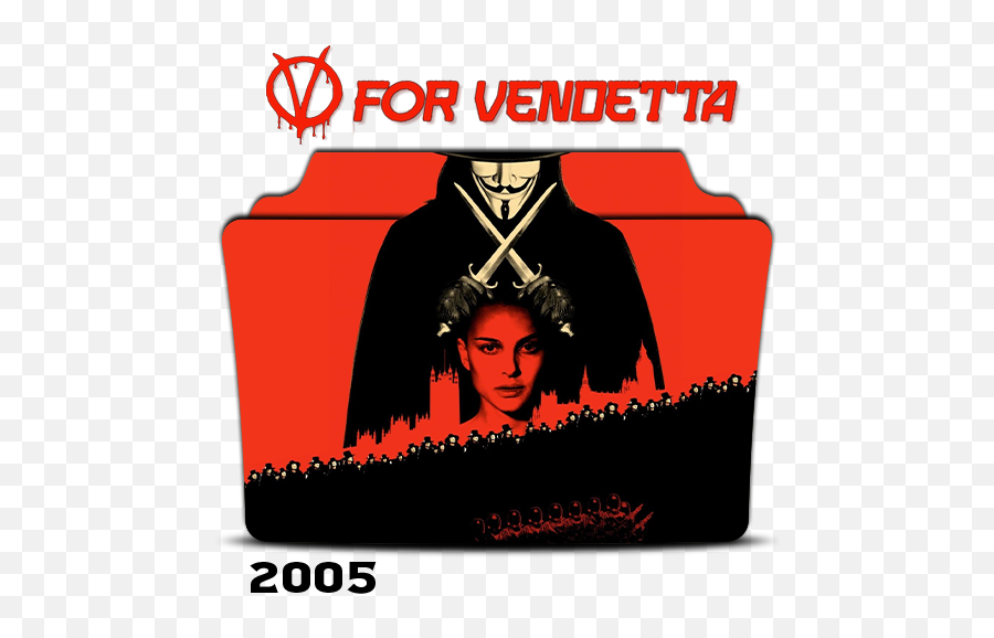 V For Vendetta 2005 Folder Icon - Designbust V For Vendetta Folder Icon Png,Icon 2005