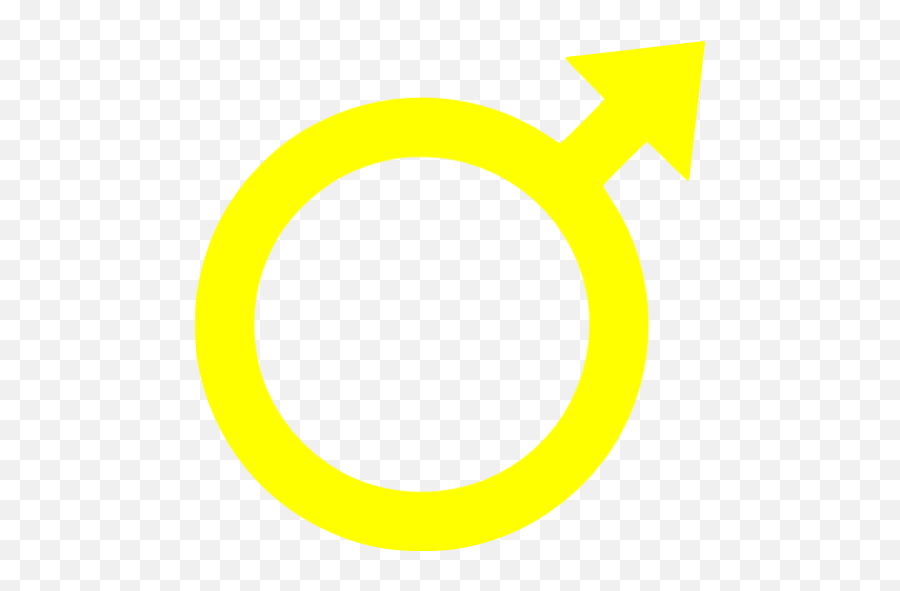 Yellow Male Icon - Free Yellow Gender Icons Male Yellow Icon Png,Sex Symbol Icon