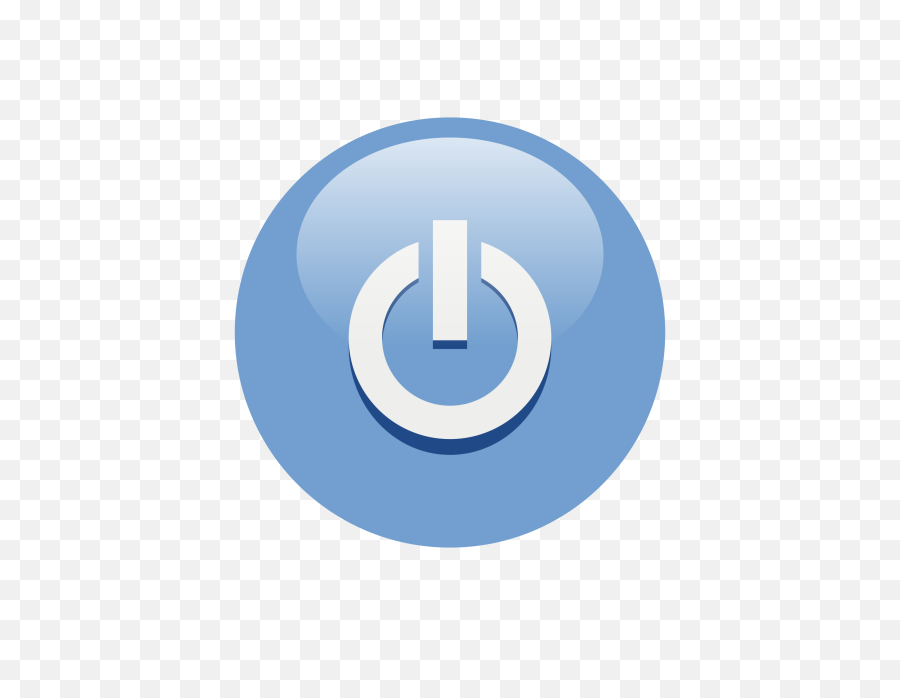 Power Button Save Icon Format 8362 - Free Icons And Png Blue Power Button Icon,Facebook Messenger Icon Png