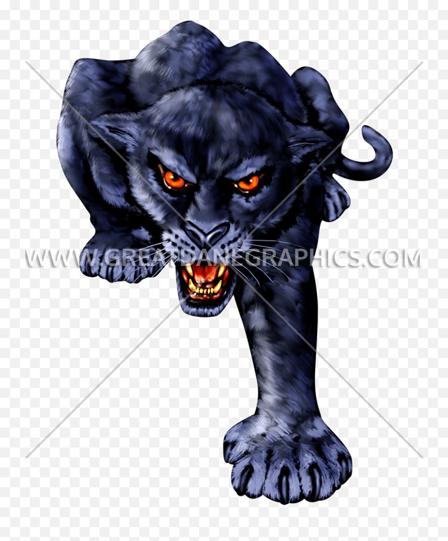 Full Panther Production Ready Artwork For T - Shirt Printing Png,Black Panther Head Png