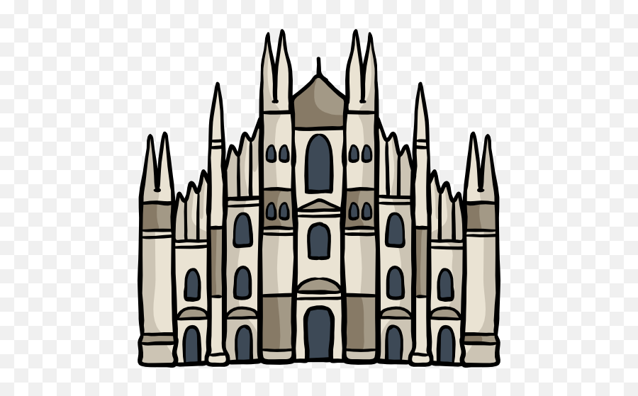 Milan Cathedral Free Icon - Milan Monuments Icon 512x512 Milan Italy Transparent Art Png,Cathedral Icon