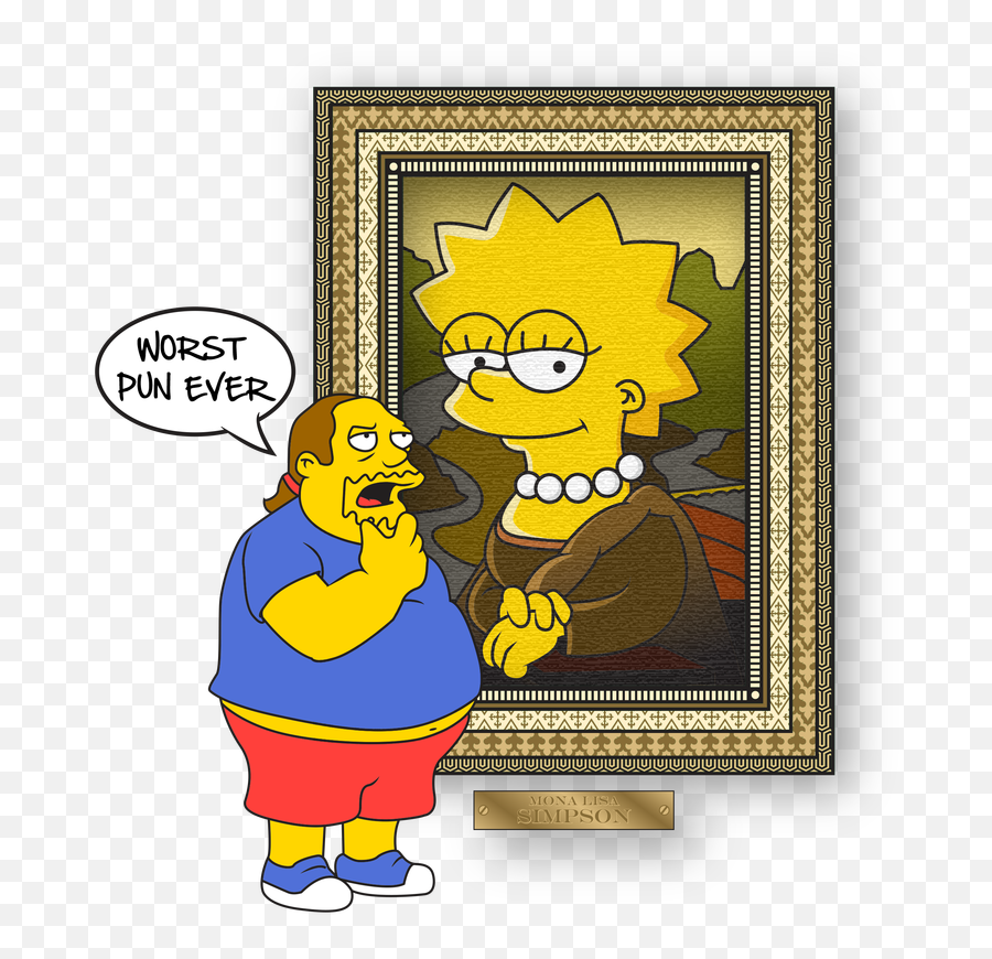 Download Mona Lisa Simpson - Bart Simpson Mona Lisa Png,Los Simpson Png
