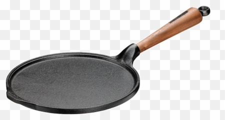 Cast Iron Pancake Pan Walnut Handle - Crepiere Skeppshult Frying Pan Png,Skillet Png