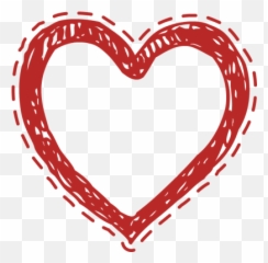 Red Hand Drawn Heart - Free Clip Arts Online Fotor Photo Cute Clipart Png