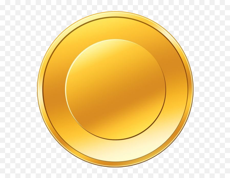 Empty Gold Coin Transparent Png All - Transparent Background Gold Coin Icon,Empty Plate Png