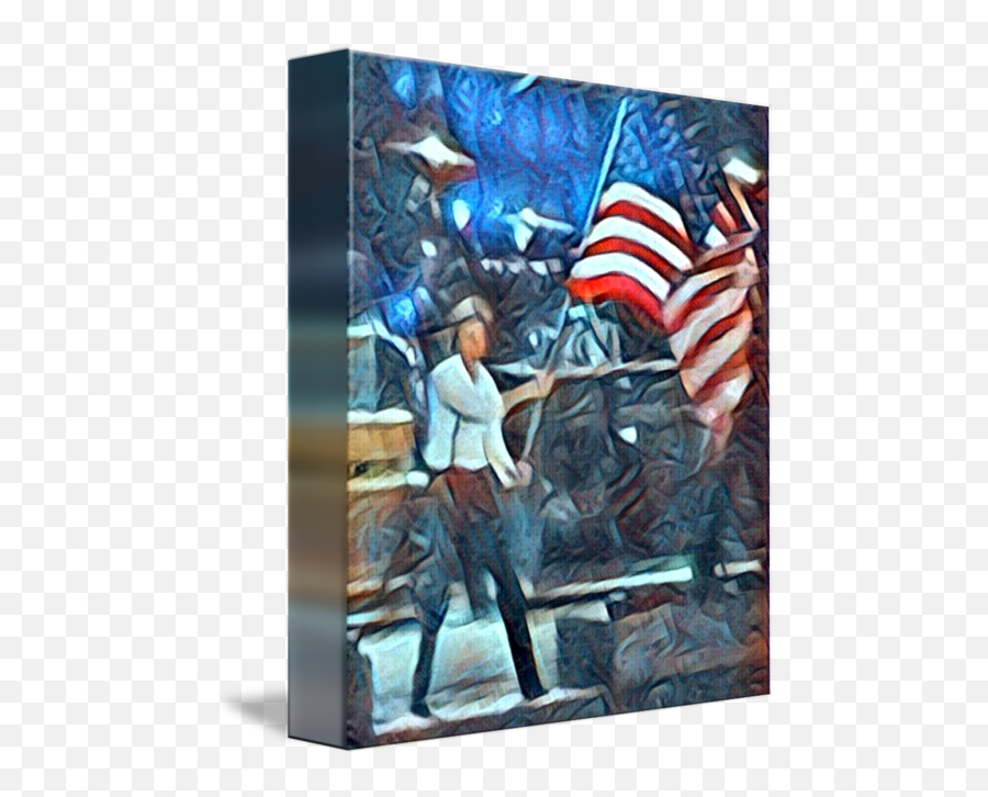 Paul Waving American Flag By Sheryl Chapman Png