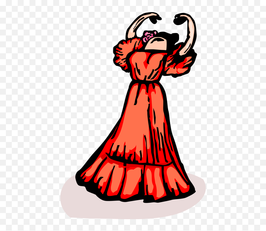 Download Hd Vector Illustration Of Spanish Flamenco Dancer - Spanish Dancer Png,Flamenco Png