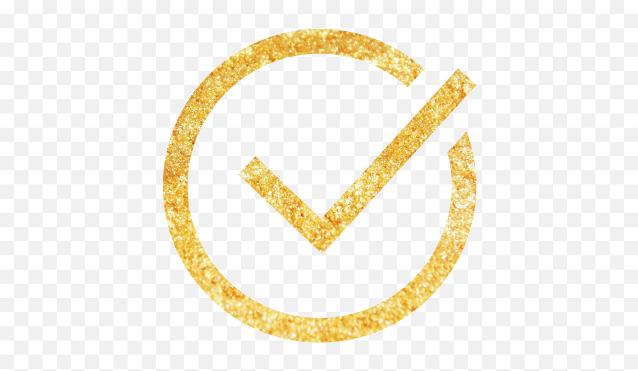 Check Mark - Sacred Not Scared Transparent Gold Check Mark Png,Check Mark Png