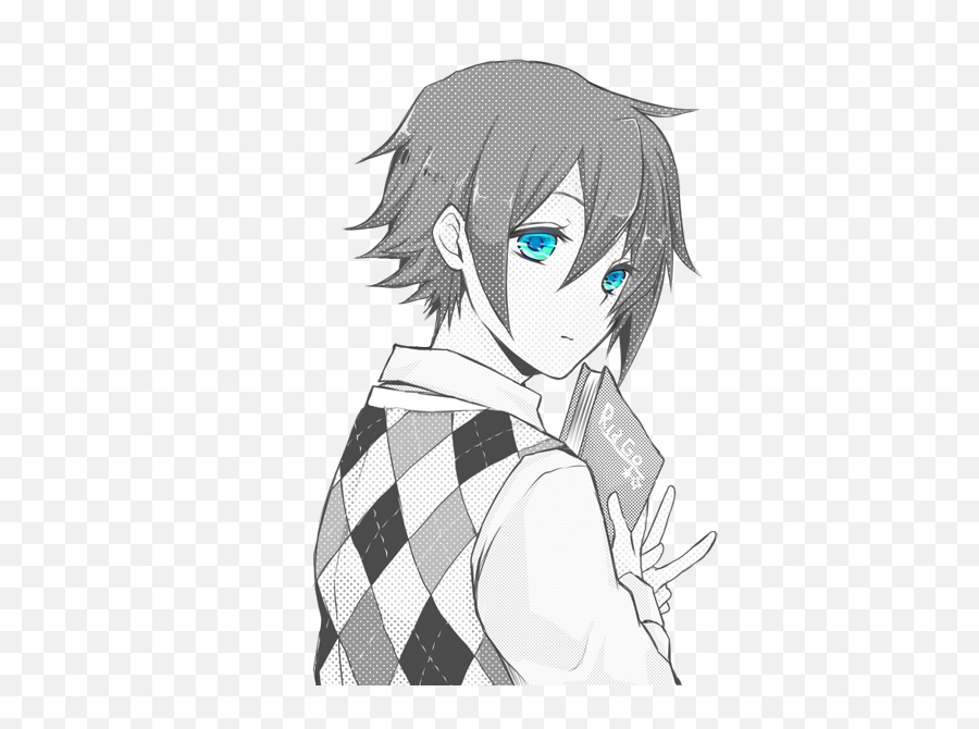 Anime Girl Blonde Hair Blue Eyes - Child Anime Boy Black Hair Blue Eyes Png, Anime Blush Png - free transparent png images 