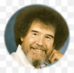 Bob Ross Face Png Freeuse Stock - Bob Ross Smiling,Bob Ross Png
