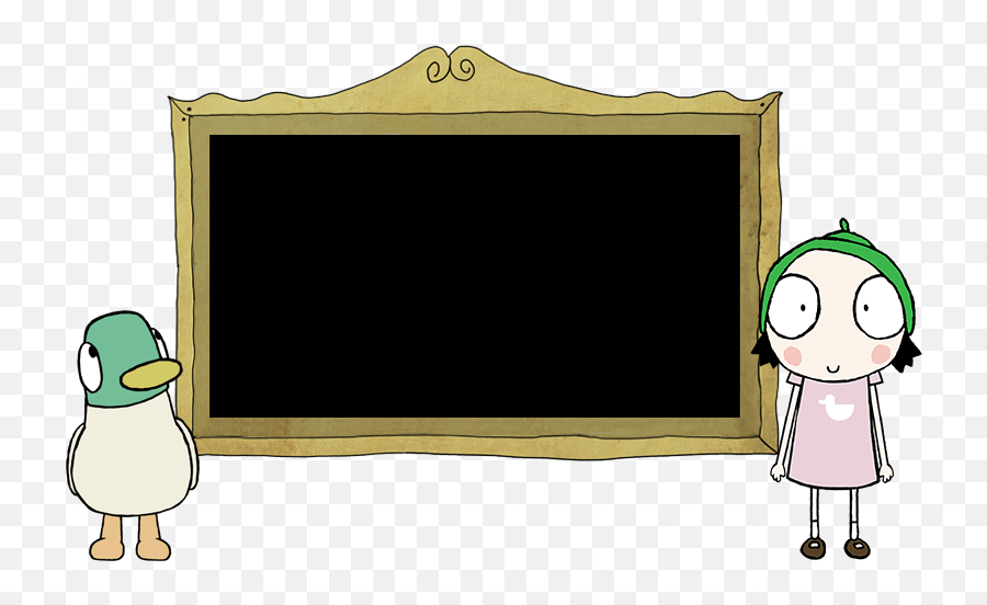 Duck - Cartoon,Blackboard Png