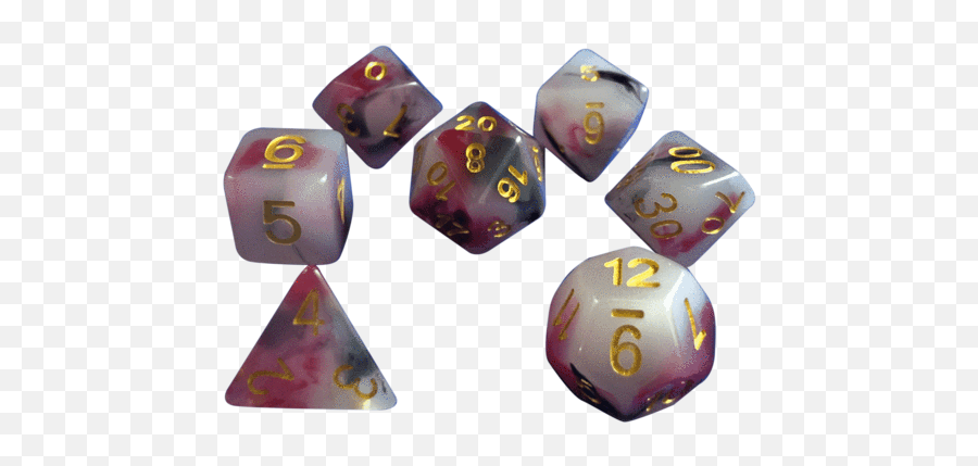 Swirl Dnd Dice - Black White And Red Dice Png,Dnd Dice Png