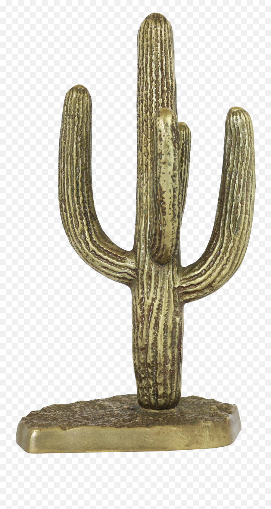 Vintage Saguaro Brass Cactus Sculpture - Saguaro National Park Png,Saguaro Png