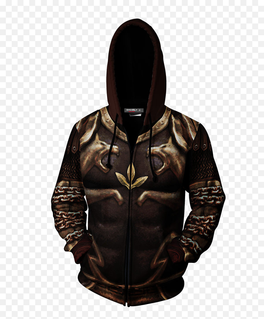 God Of War 2 Kratos Armor Cosplay Zip Up Hoodie Jacket - Harry Potter Tri Wizard Hoodie Png,God Of War 4 Logo