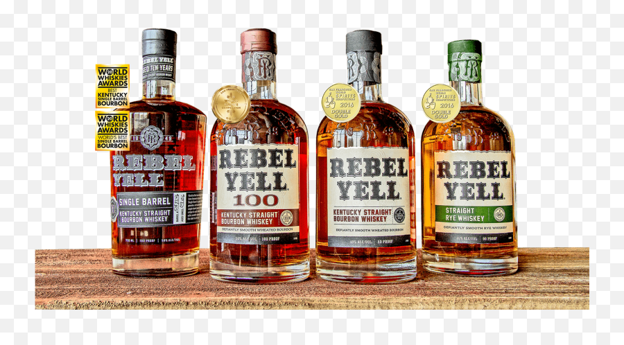 Defiantly Smooth Bourbon Whiskey Rebel Yell - American Whiskey Png,Alcohol Bottles Png