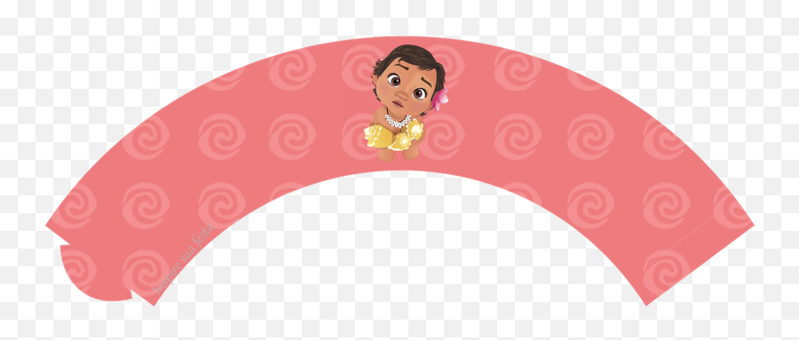 Saia - Paracupcakepersonalizadogratuitomoanababyinspire Cosas De La Bebe Moana Para Imprimir Png,Baby Moana Png