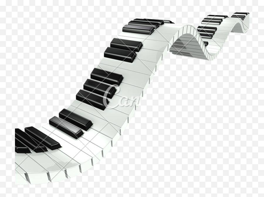 Abstract Piano Keys - Transparent Wavy Piano Keys Png,Piano Keys Png
