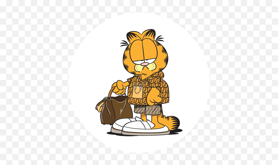 Garfield Supreme Nike Hypebeast T - Garfield Funny Png,Hypebeast Png