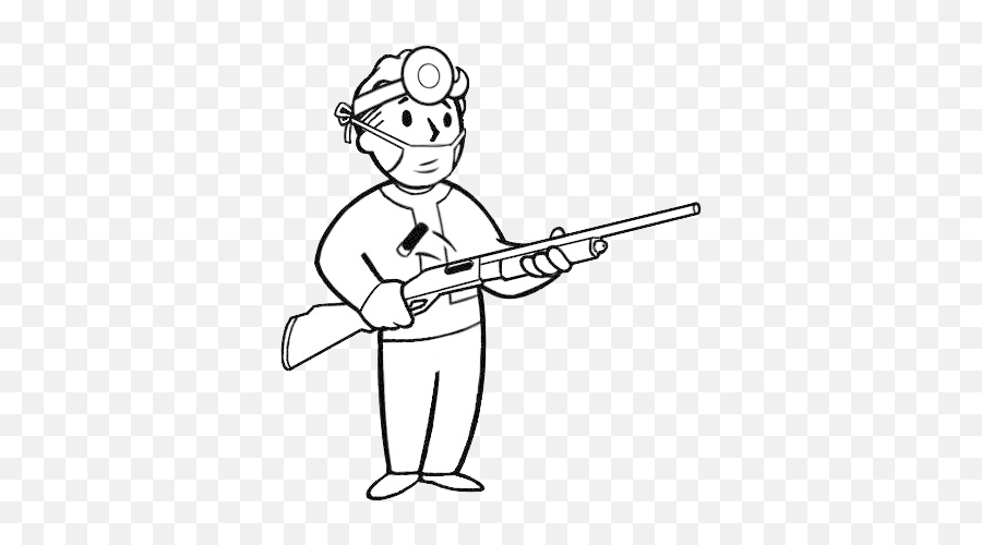 Download Free Png Fallout Clipart Background - Dlpngcom Vault Boy Shotgun Surgeon,Fallout Png