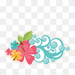 Tropical Flowers Svg Scrapbook Cut File Cute Clipart Files - Cute png