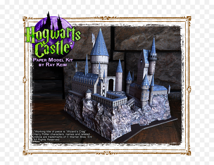 Haunted Dimensions By Ray Keim Hogwarts Paper Model Prospectus - Harry Potter Model Kit Png,Hogwarts Castle Png