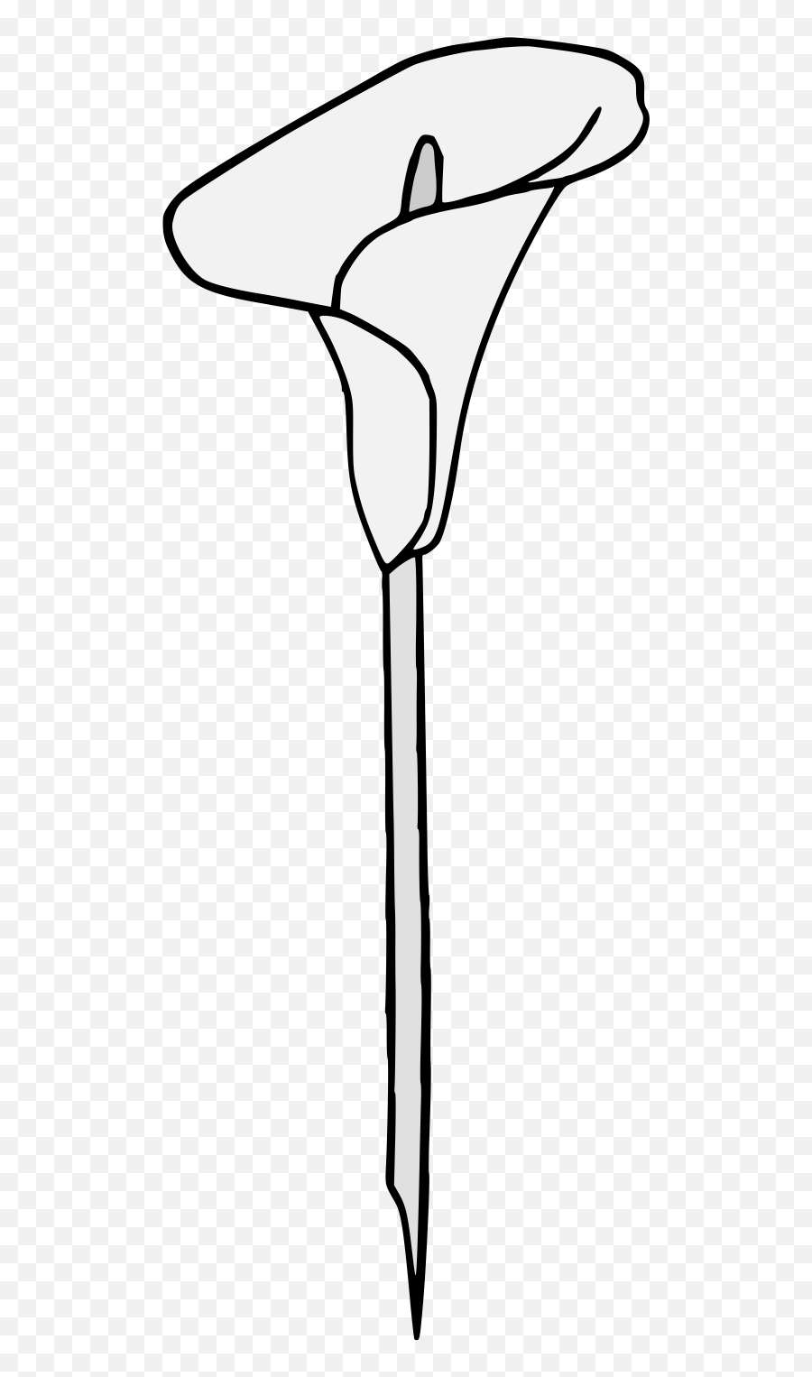 Calla Lily - Traceable Heraldic Art Filter Funnel Png,Calla Lily Png