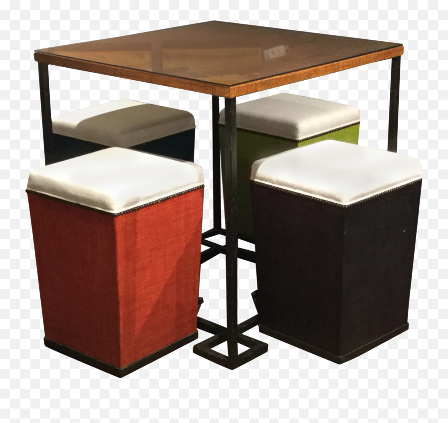 Purveyor Raffia Bar Table And Stools - Solid Png,Bar Table Png