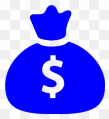 Blue Money Bag Icon - Free blue icons Money Bag Icon png