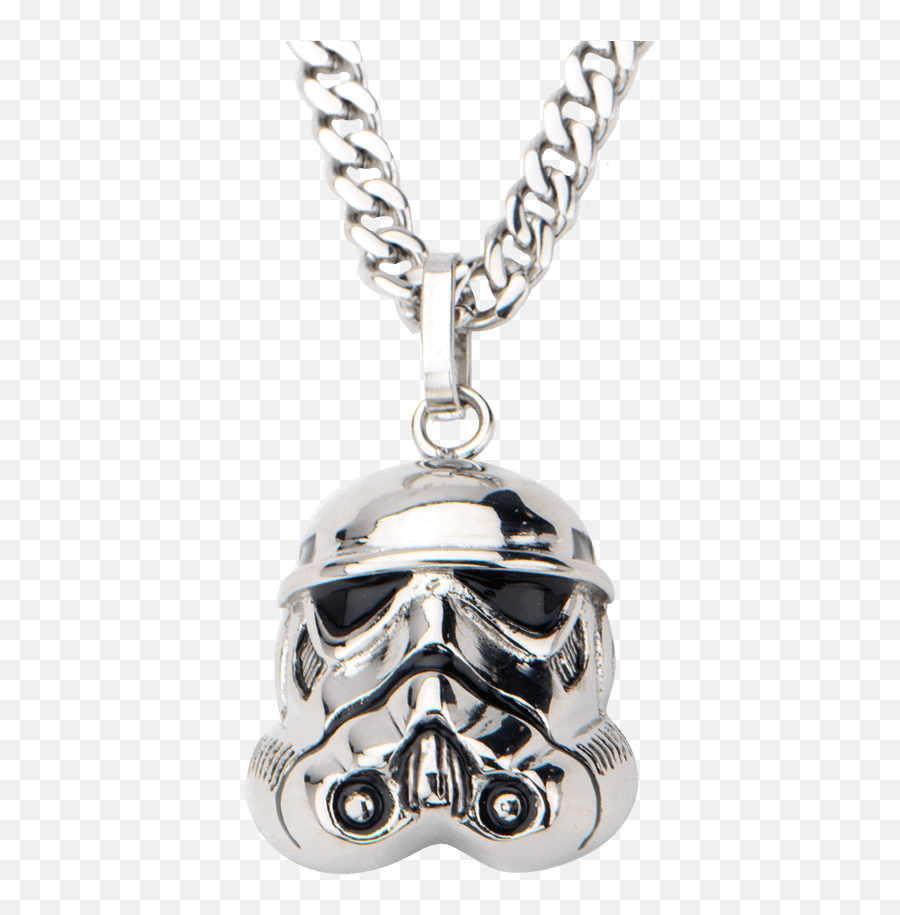 Download Hd Mens Stainless Steel 3d Stormtrooper Helmet - Stormtrooper Stainless Pendant Png,Stormtrooper Helmet Png