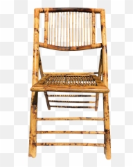 Late 20th Century Folding Bamboo Tiger Wood Zebra Patio Or Lawn Chair - Lawn Chair Transparent Png,Lawn Chair Png