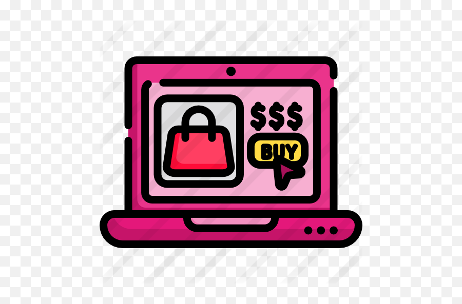 Online Shopping - Free Business Icons Pink Online Shop Icon Png,Online Shopping Png