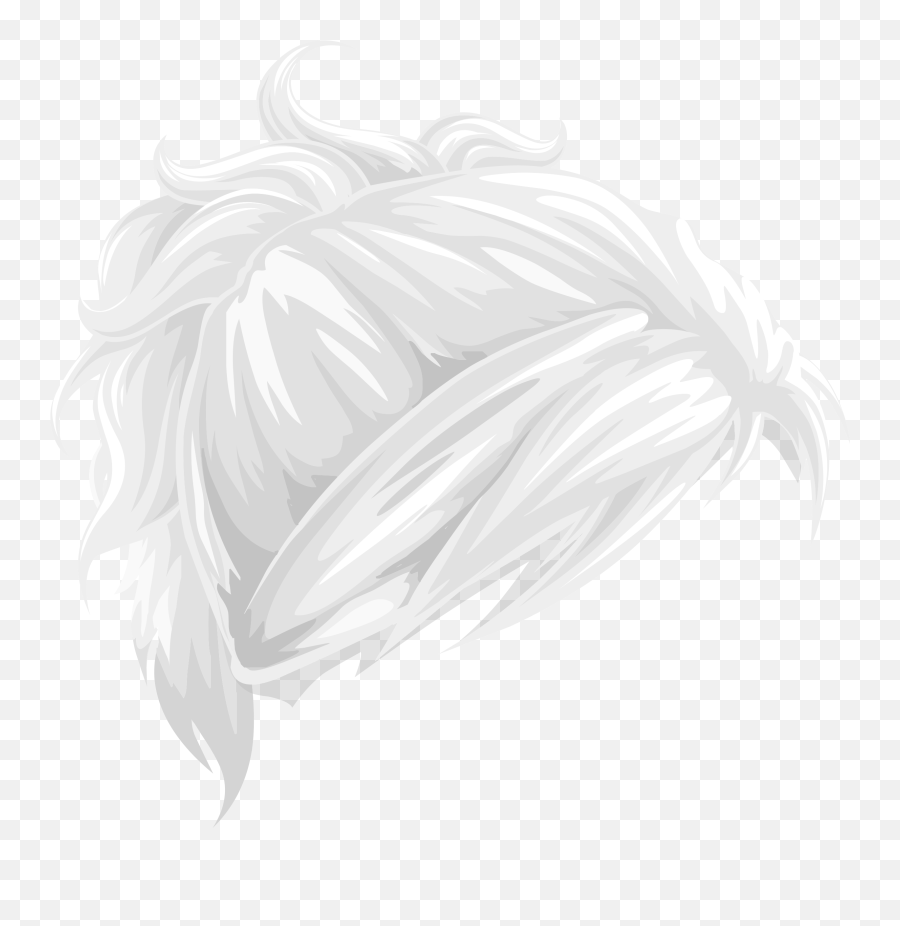Black And White Ponytail Png Image - Drawing Ponytail,Ponytail Png
