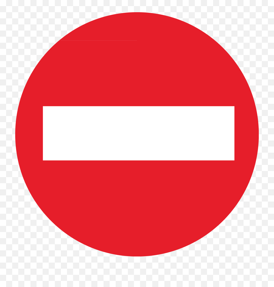 Filethailand - Noentrysignsvg Wikipedia No Entry Sign Clear Background Png,No Sign Transparent Background