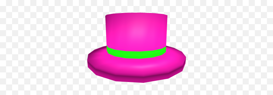 Neon Pink Top Hat - Roblox Pink Top Hat Roblox Png,Transparent Top Hat