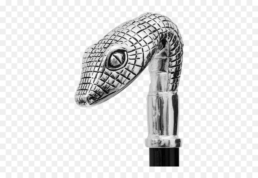 Silver Snake Head - Walking Stick Png,Snake Head Png