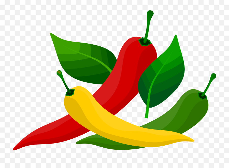 Colored Peppers Clipart - Clipart Peppers Png,Chili Pepper Logo