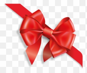 Free Red Gift Bow Png Download - Christmas Transparent