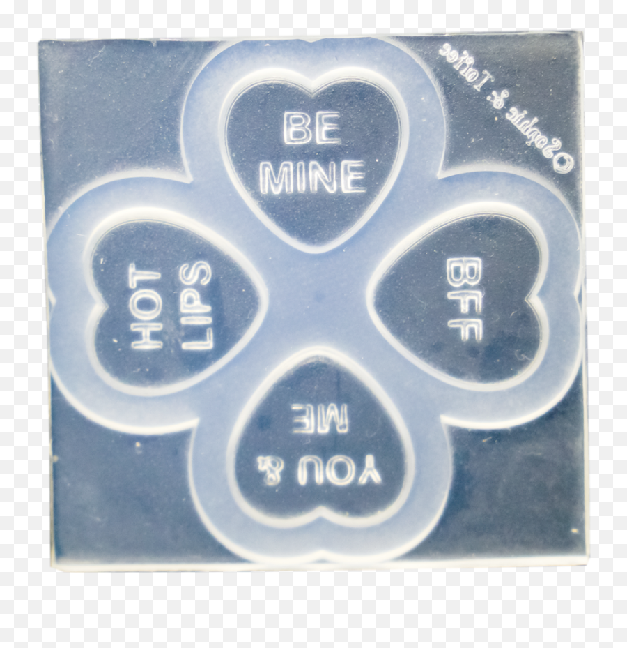 Candy Hearts Mold - Conversation Hearts Candy Mold Png,Candy Hearts Png