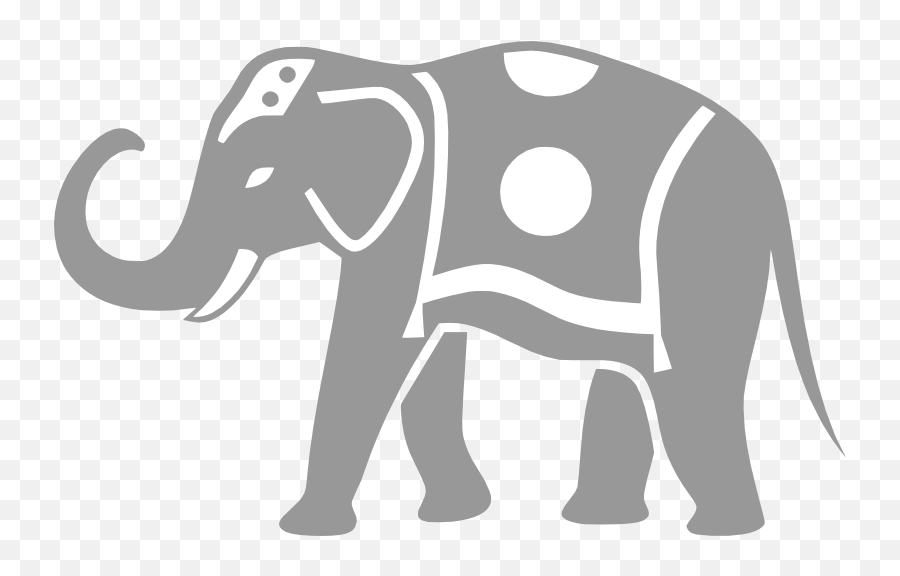 African Elephant Silhouette Clip Art - Happy Birthday Delta Sigma Theta Png,Circus Elephant Png