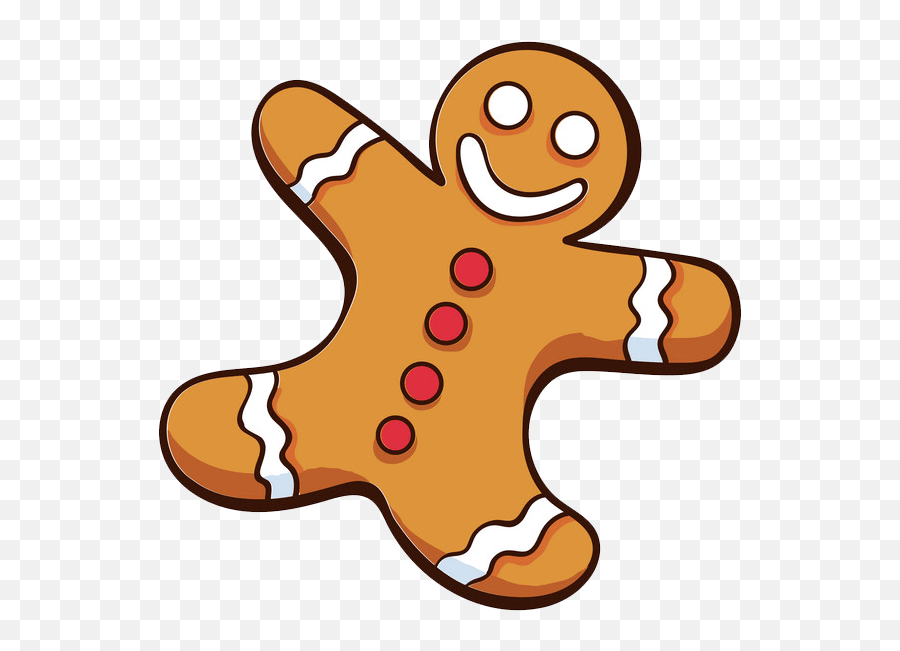Little Gingerbread Man Clipart - Gingerbread Man Clipart Png,Gingerbread Man Transparent
