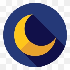 Crescent Moon - Transparent Background Icon Png