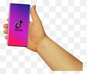 Tiktok Hand Smartphone Mobile - Celular Animado Tok Png