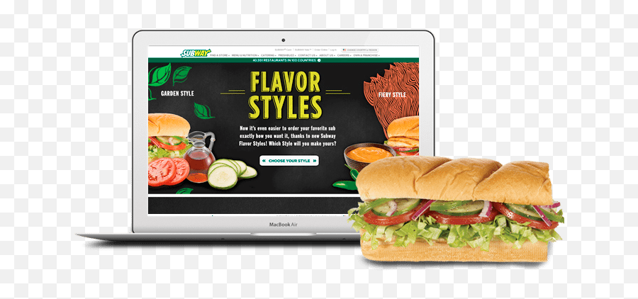 Download Flavor Styles Sandwich - Fast Food Full Size Png Fast Food,Subway Sandwich Png