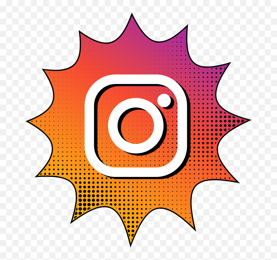 Instagram Icon Comic Style Png Image - Vertical,Icon Comics Logo