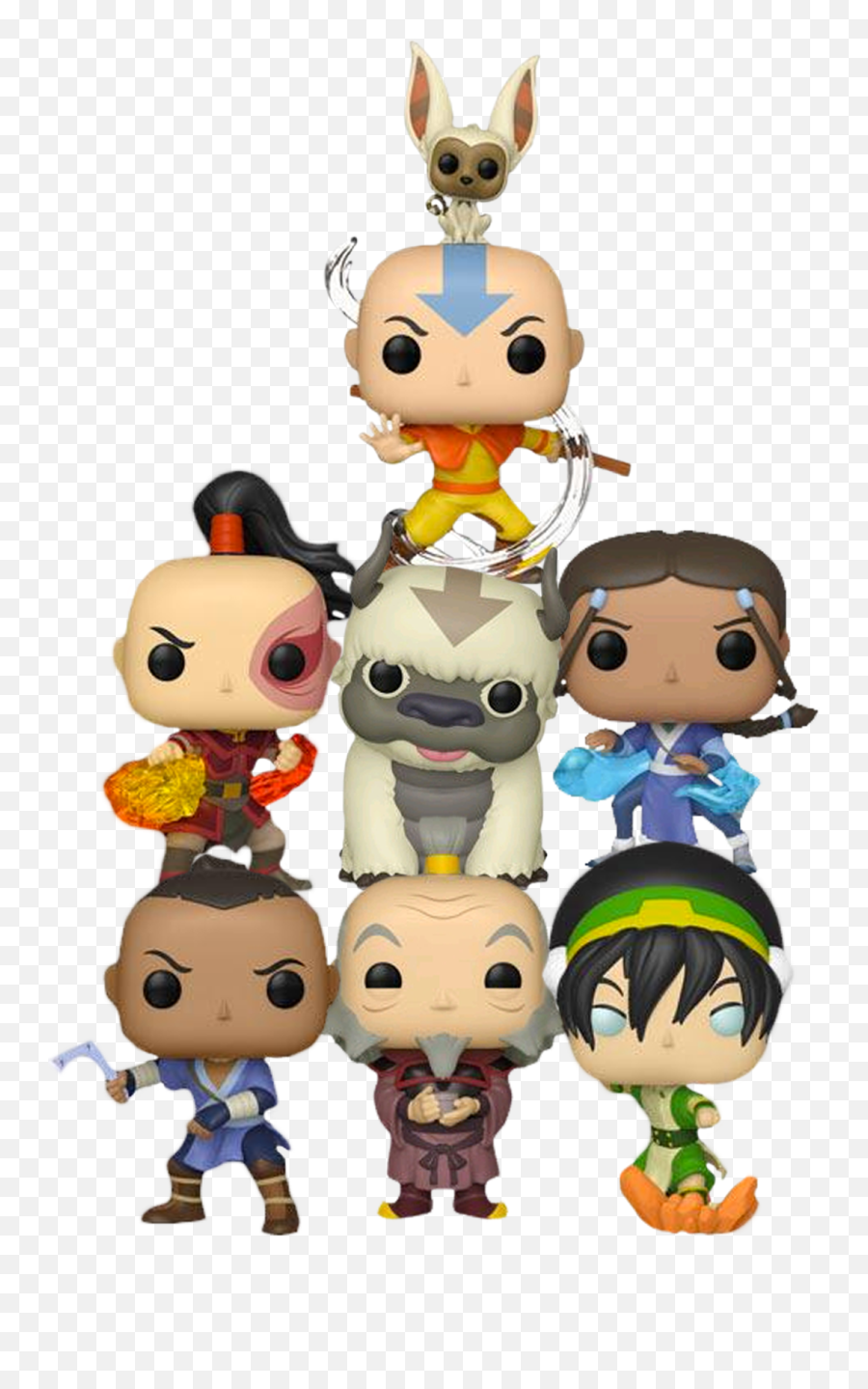 Avatar The Last Airbender - Bundle 7 Pop Vinyl Avatar The Last Airbender Funko Pop Png,Aang Png