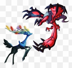 Pokemon Gif Png - Gamespokemonnintendo 3dsartbeautiful Pokemon Xerneas Vs Yveltal