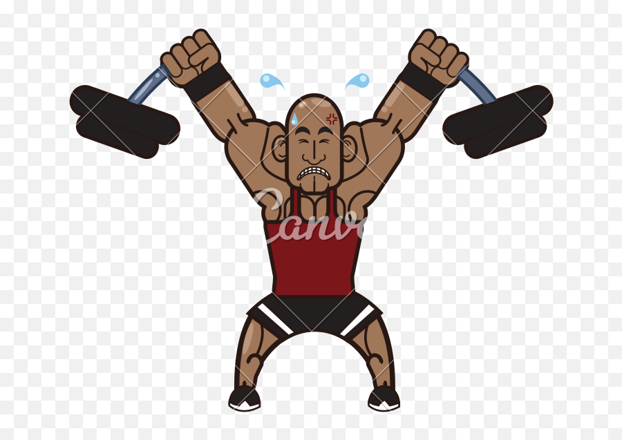 Body Building Man And Gym Cartoon - Icons By Canva Vector Graphics Png,Cartoon Body Png